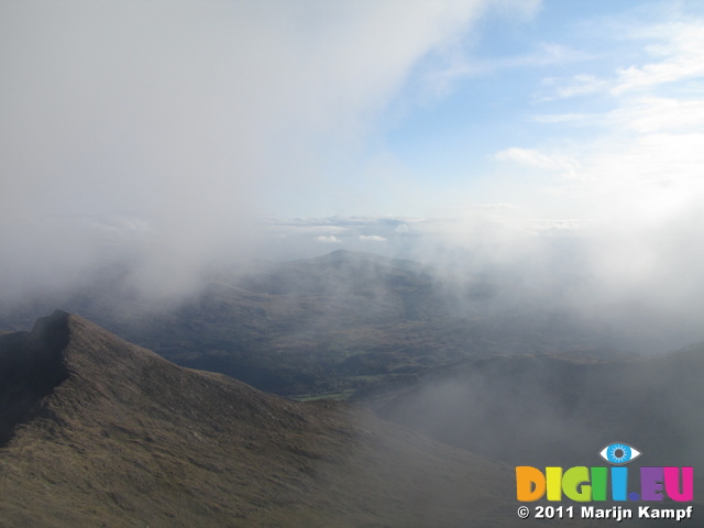 SX20622 View through clouds from top of Snowdon